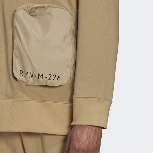 Tono Beige Adidas R.y.v. Sudadera Con Capucha Holgada