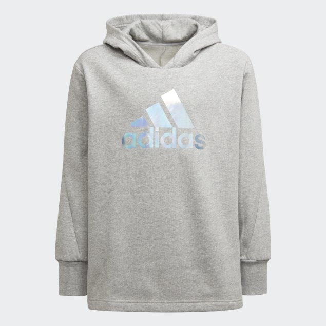 Adidas Dance Sudadera Con Capucha Y Estampado Metálico Gris Medio