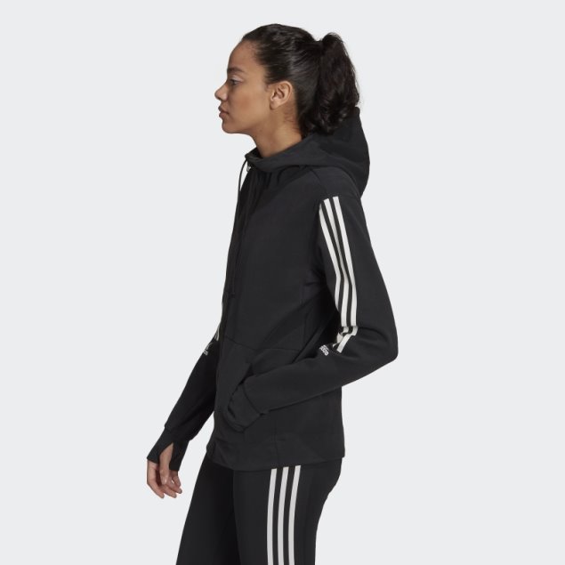 Sudadera Con Capucha Negra Aeroready Made For Training Adidas Fashion
