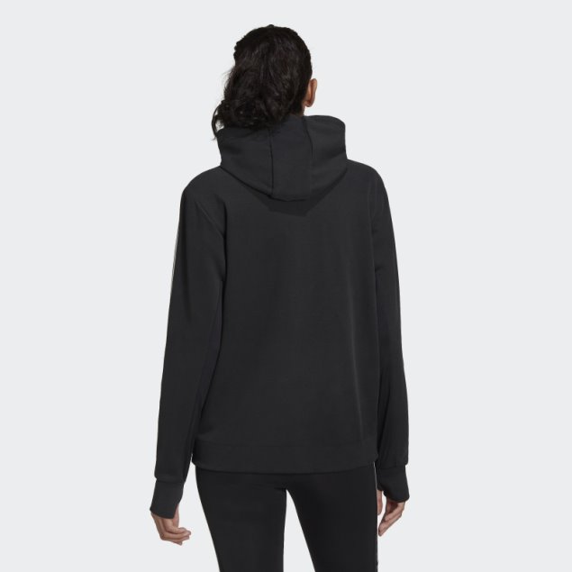 Sudadera Con Capucha Negra Aeroready Made For Training Adidas Fashion