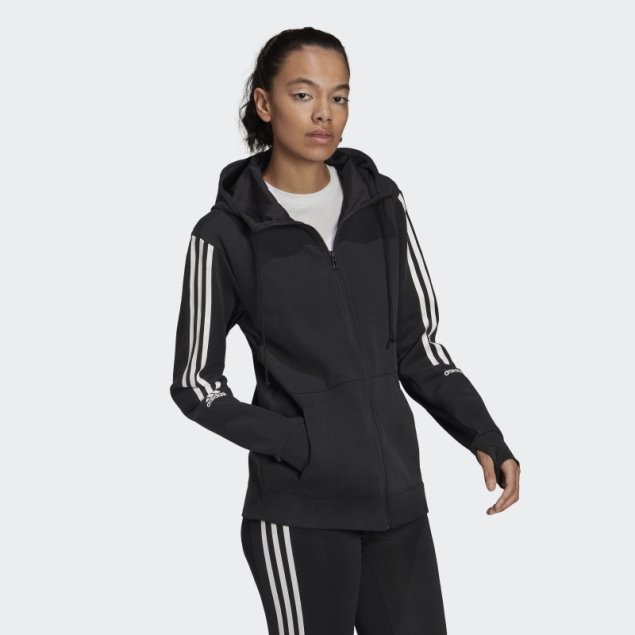 Sudadera Con Capucha Negra Aeroready Made For Training Adidas Fashion