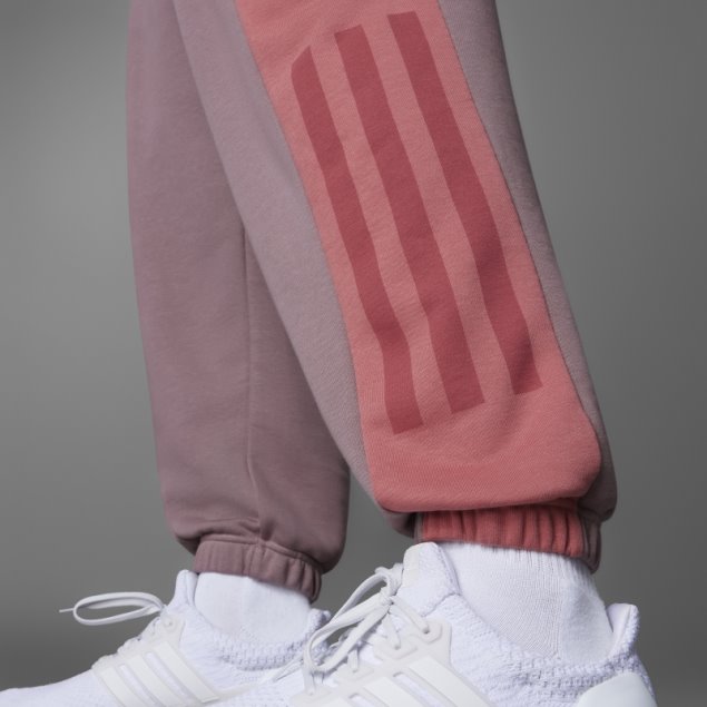Pantalones Adidas Colorblock French Terry Morado