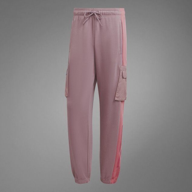 Pantalones Adidas Colorblock French Terry Morado