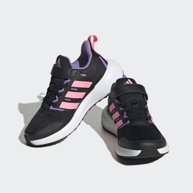 Rosa Adidas Fortarun 2.0 Cloudfoam Elastic Lace Top Strap Zapatos