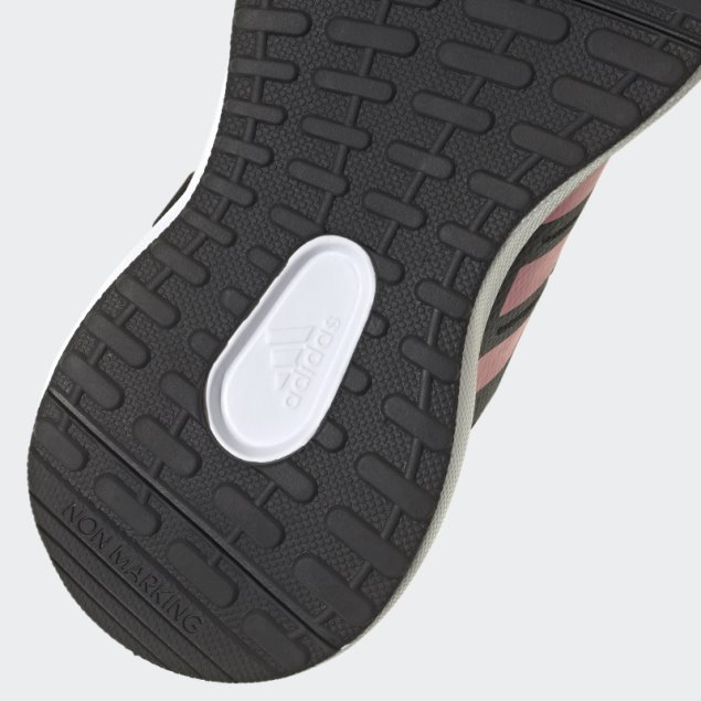 Negro Adidas Fortarun 2.0 Cloudfoam Cordones Elásticos Zapatos