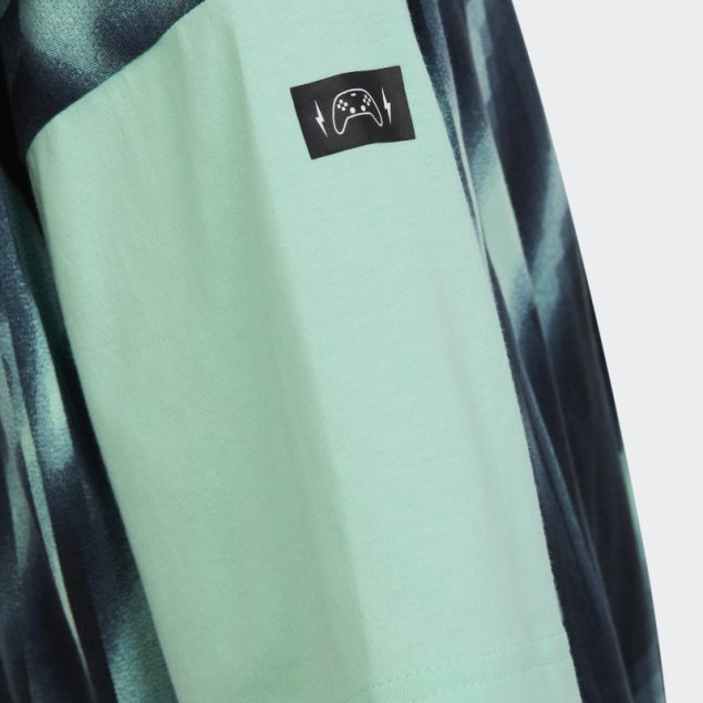 Adidas Camiseta Verde Con Estampado Integral Arkd3