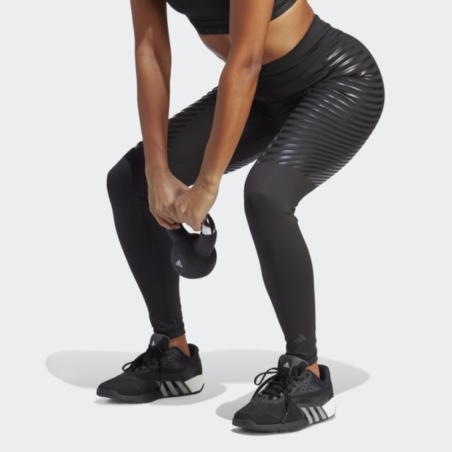 Leggings Largos Techfit Control Negros De Adidas