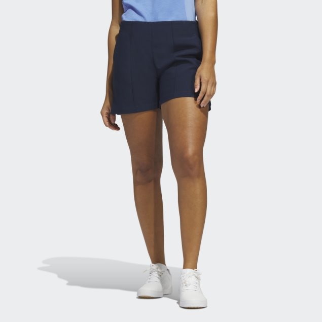 Adidas Azul Marino Pintuck 5-inch Pull-on Shorts De Golf De Moda