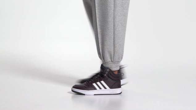 Granate Adidas Hoops 3.0 Mid Estilo De Vida Baloncesto Clásico Forro De Piel Zapatos De Invierno