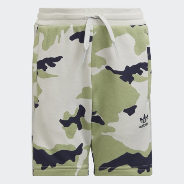 Conjunto De Shorts Y Camiseta De Camuflaje Adidas Azul Marino