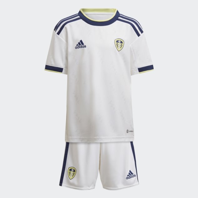 Mini Kit Blanco Leeds United Fc 22/23 Primera Equipación Adidas