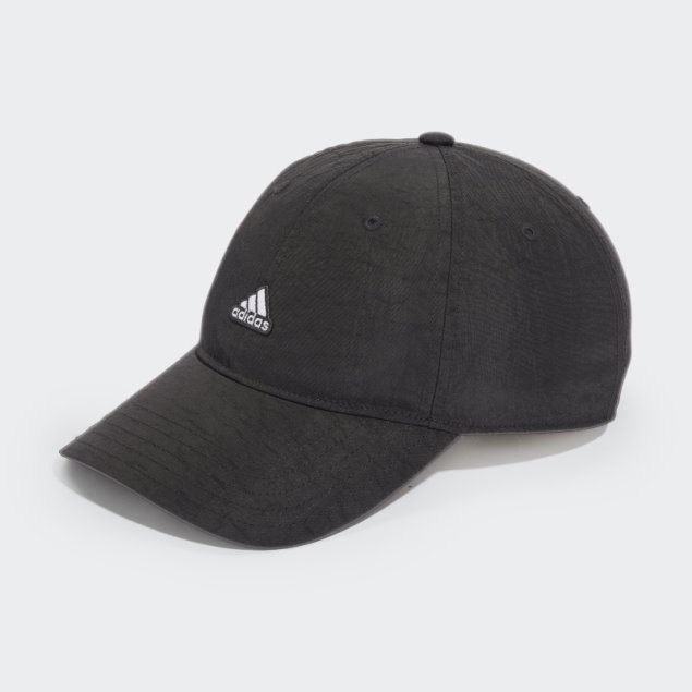 Gorra Adidas Negra De Nailon Arrugado