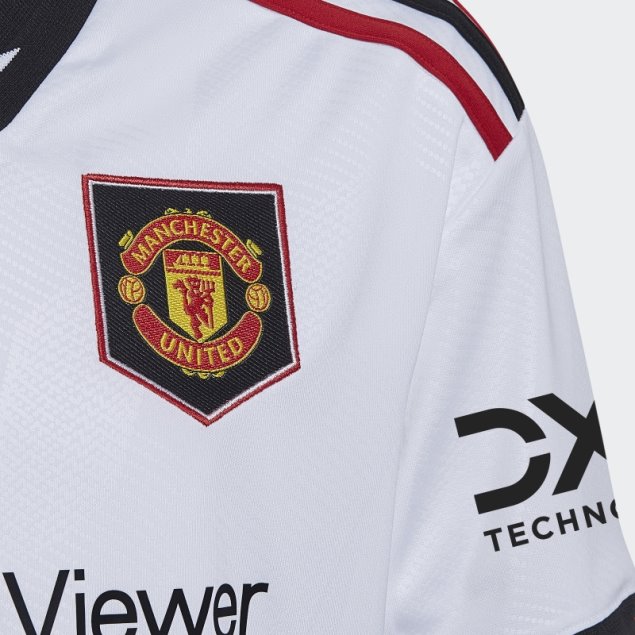 Camiseta Manchester United Segunda Equipacion 22/23 Adidas Blanca