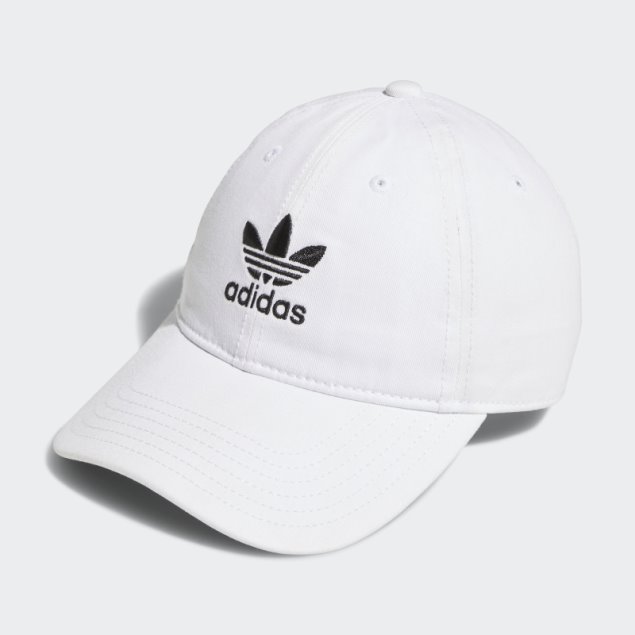 Gorra Holgada Con Tira Trasera Adidas Blanca