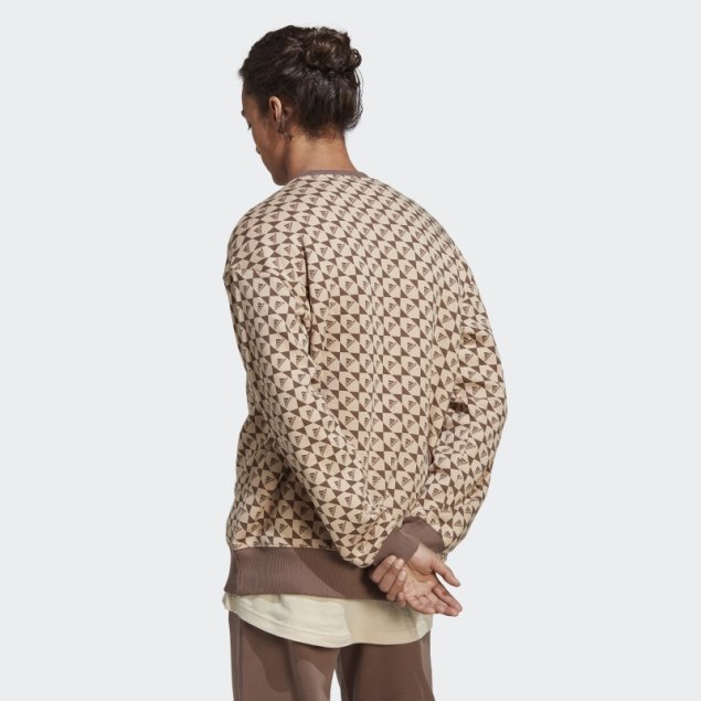 Sudadera Adidas All Szn X Logomania Beige