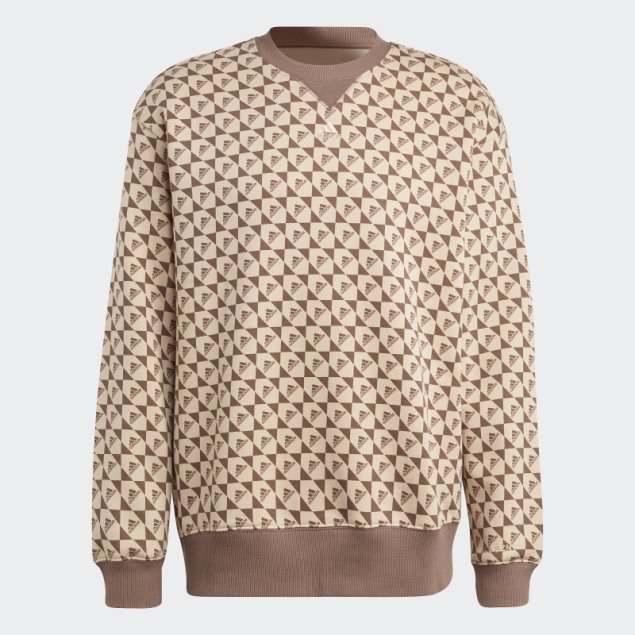 Sudadera Adidas All Szn X Logomania Beige