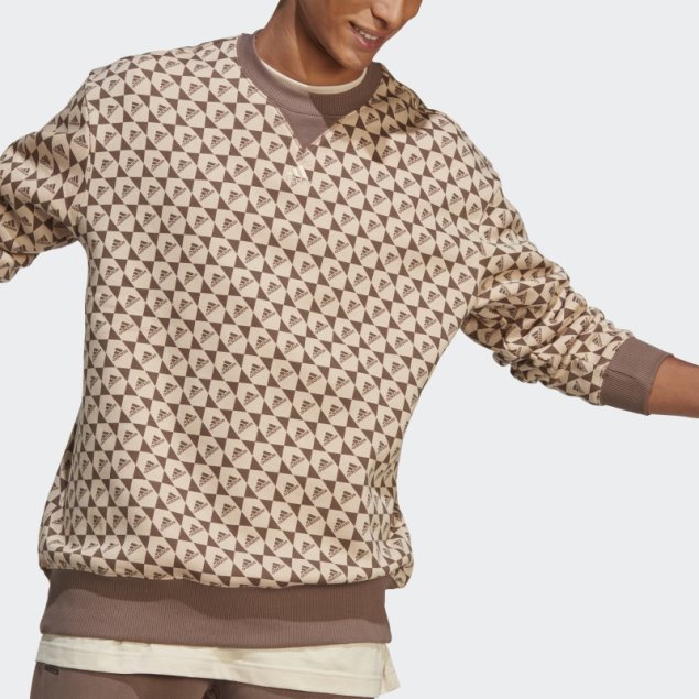 Sudadera Adidas All Szn X Logomania Beige