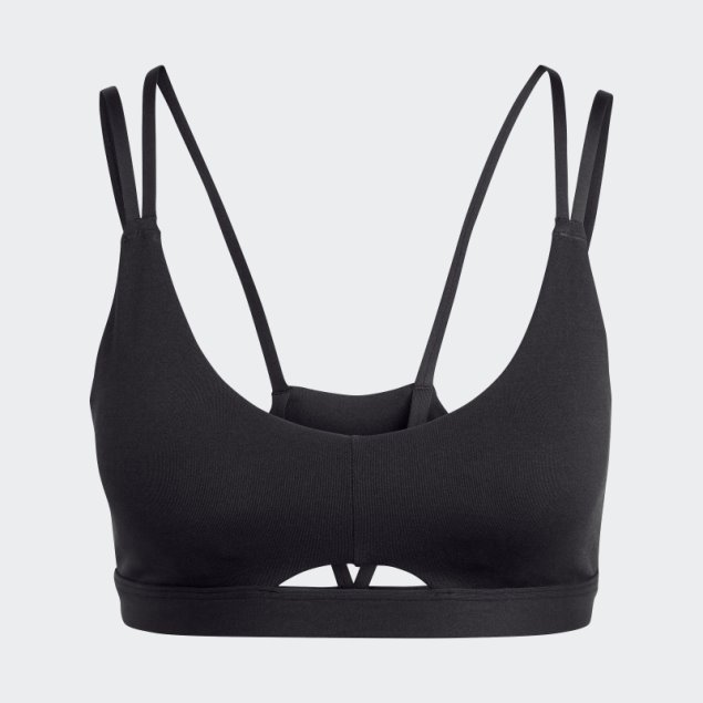 Sujetador Negro Adidas Yoga Studio Luxe Light-support