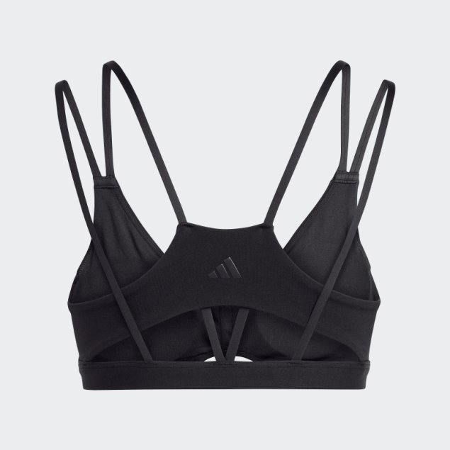 Sujetador Negro Adidas Yoga Studio Luxe Light-support