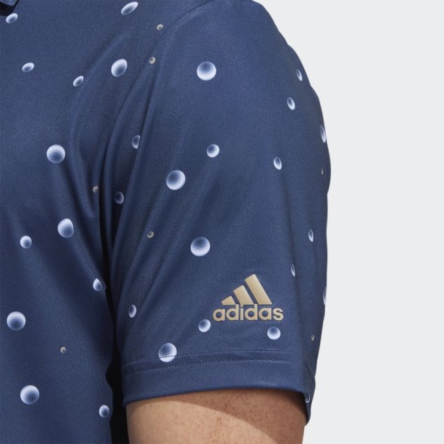 Polo Azul Marino Con Estampado Allover Ultimate365 Adidas