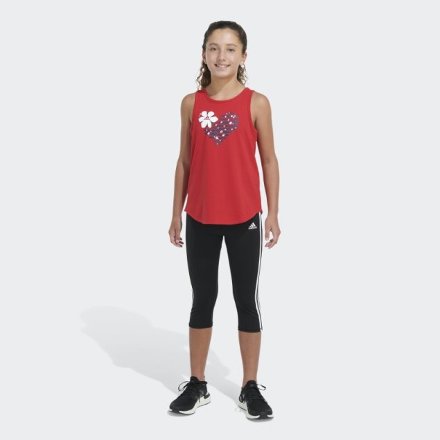 Camiseta Sin Mangas Con Dobladillo Curvo Scarlet Mel Adidas