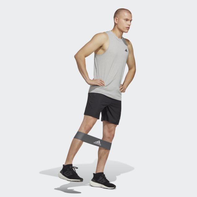 Camiseta Sin Mangas De Entrenamiento Gris Medio Adidas Train Essentials FeelReady