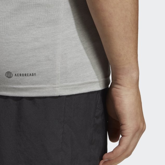 Camiseta Sin Mangas De Entrenamiento Gris Medio Adidas Train Essentials FeelReady