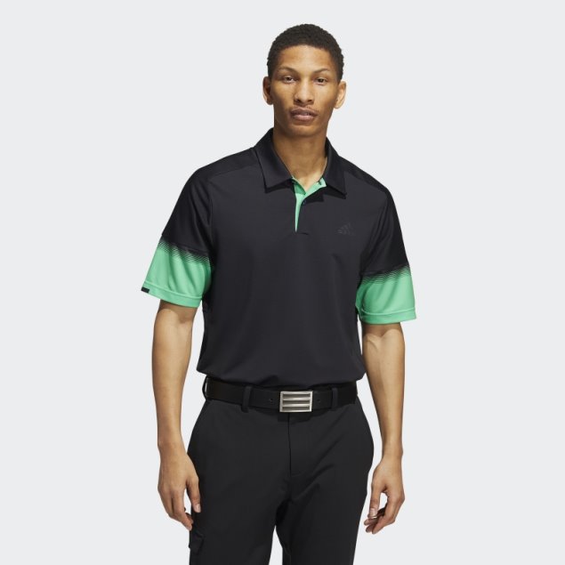 Camiseta Polo Heat.rdy Con Contenido Reciclado Adidas Negro