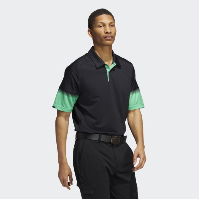 Camiseta Polo Heat.rdy Con Contenido Reciclado Adidas Negro