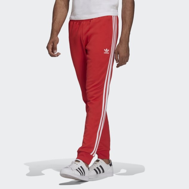 Pantalones De Chándal Adicolor Classics Primeblue Sst Rojos Adidas