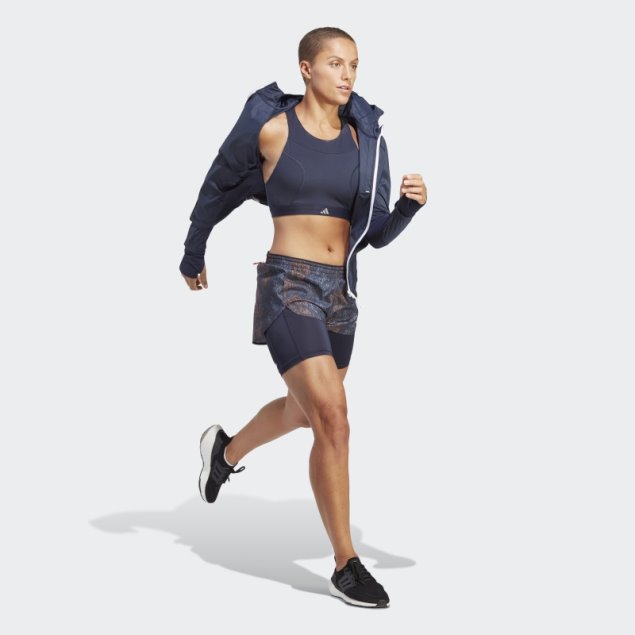 Pantalón Corto 2 En 1 Adidas Run Fast Negro