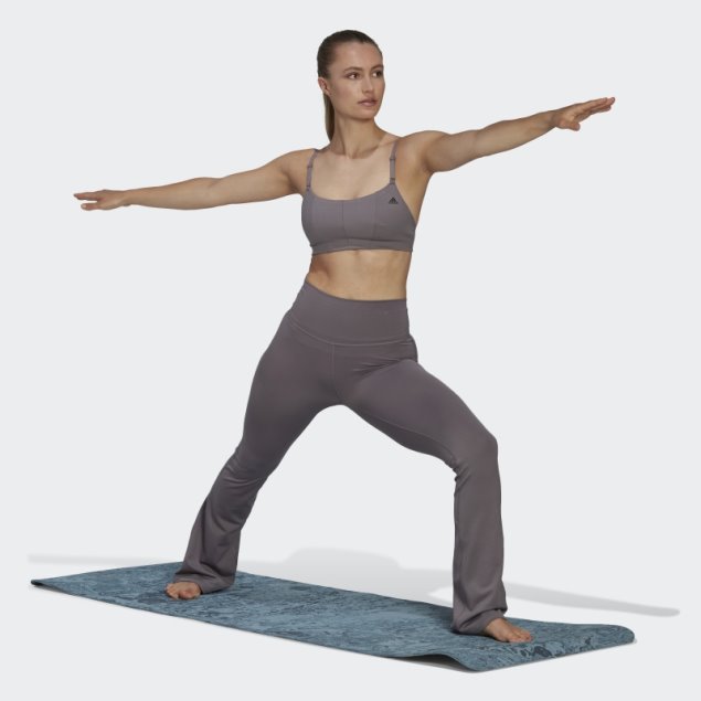 Sujetador Adidas Yoga Studio Light-support Gris Traza