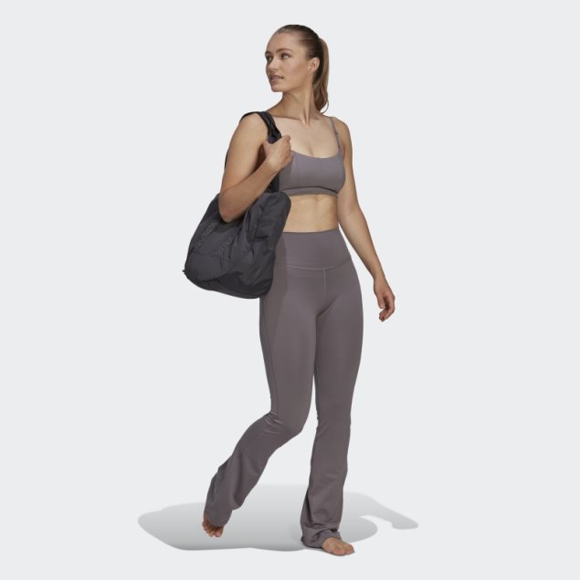 Sujetador Adidas Yoga Studio Light-support Gris Traza