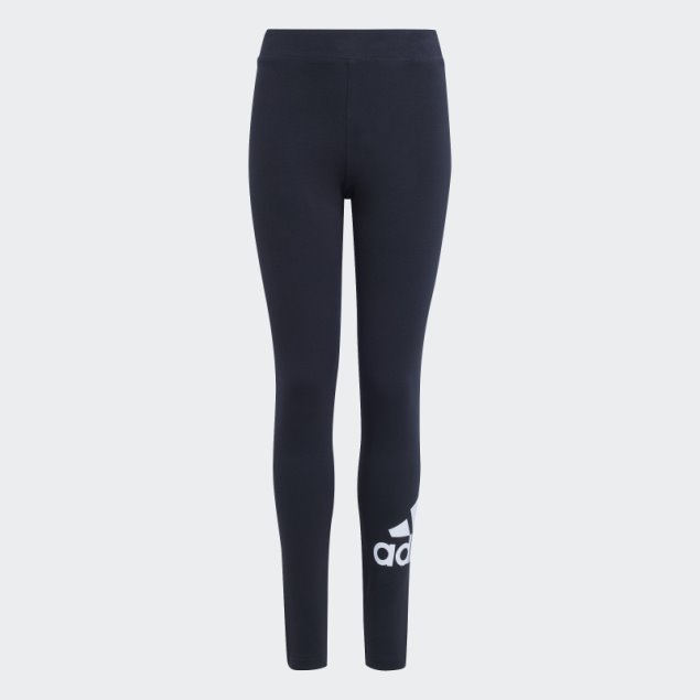 Leggings De Algodón Con Logo Grande Adidas Essentials Negro