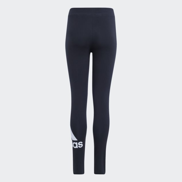 Leggings De Algodón Con Logo Grande Adidas Essentials Negro