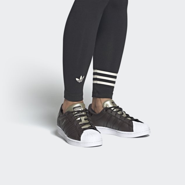 Zapatillas Adidas Superstar Marron Noche