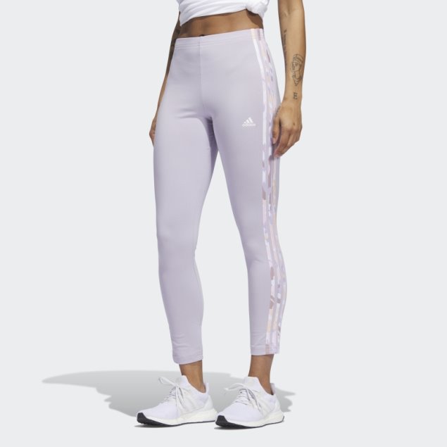 Silver Dawn Leggings De Punto Sencillo Con Cintura Alta Y 3 Rayas De Adidas Essentials