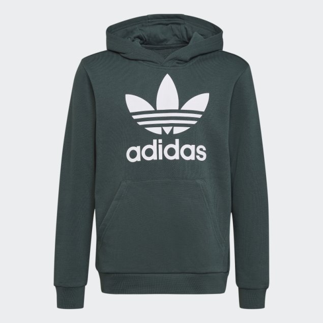 Sudadera Verde Mineral Adidas Trefoil