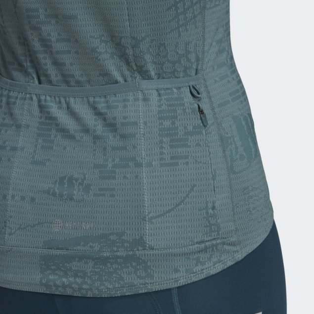 Maillot Ciclista Manga Corta The Parley Hazy Emerald Adidas