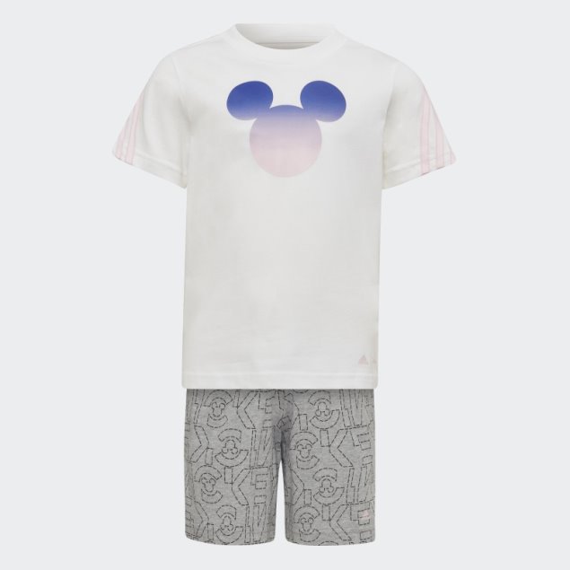 Blanco Conjunto Adidas X Disney Mickey Mouse Verano Moda