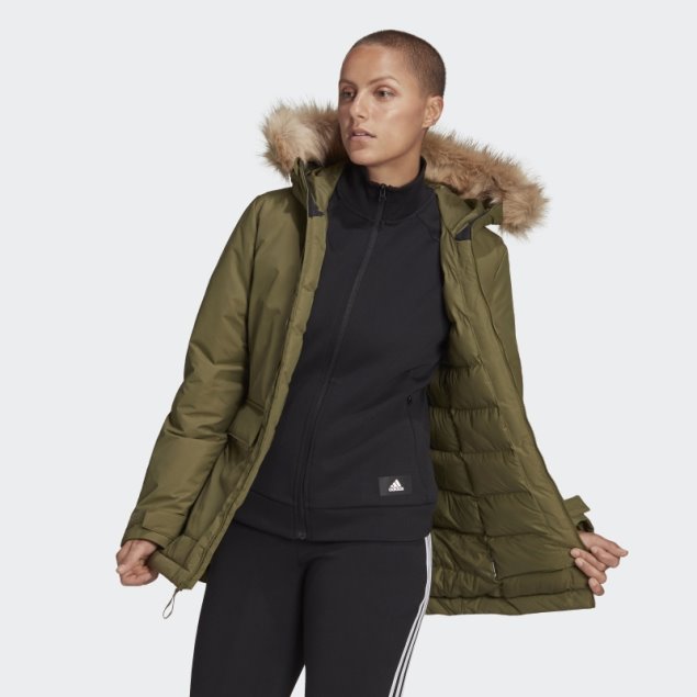 Parka Con Capucha Utilitas Adidas Oliva