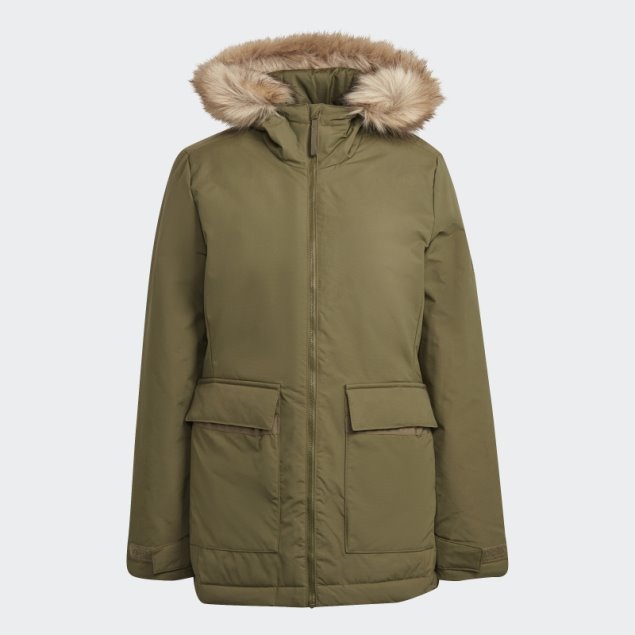 Parka Con Capucha Utilitas Adidas Oliva