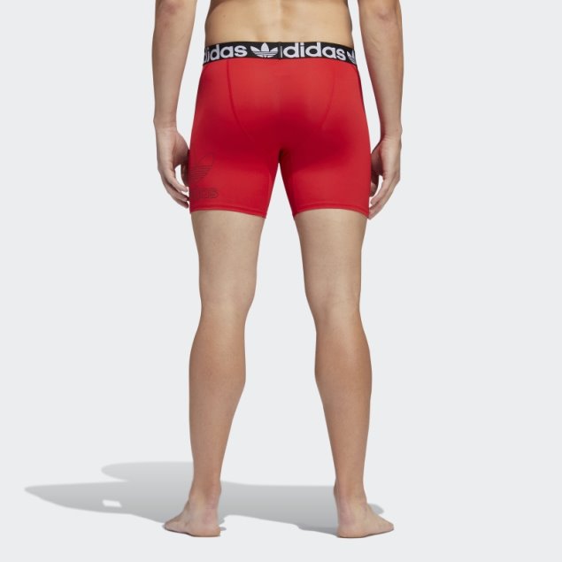 Calzoncillos Boxer Adidas Trefoil 2 Pares Escarlata