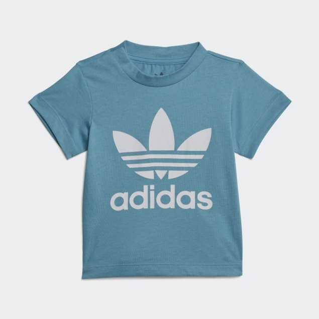 Camiseta Adidas Trefoil Azul Con Estilo