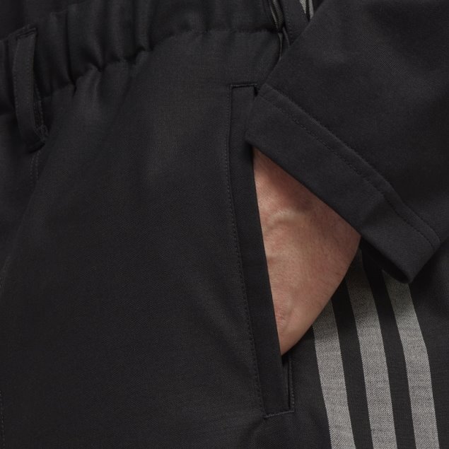 Y-3 Shorts De Vestir De Lana Refinada Con 3 Rayas Adidas