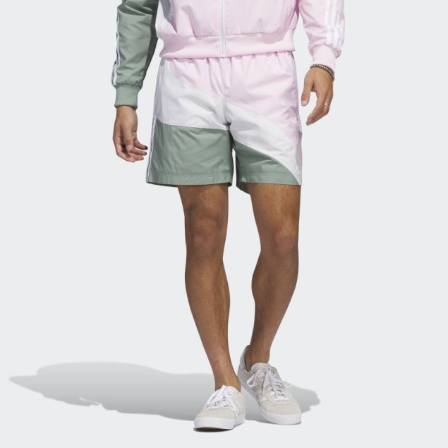 Pantalones Cortos Tejidos Adidas Swirl Rosa