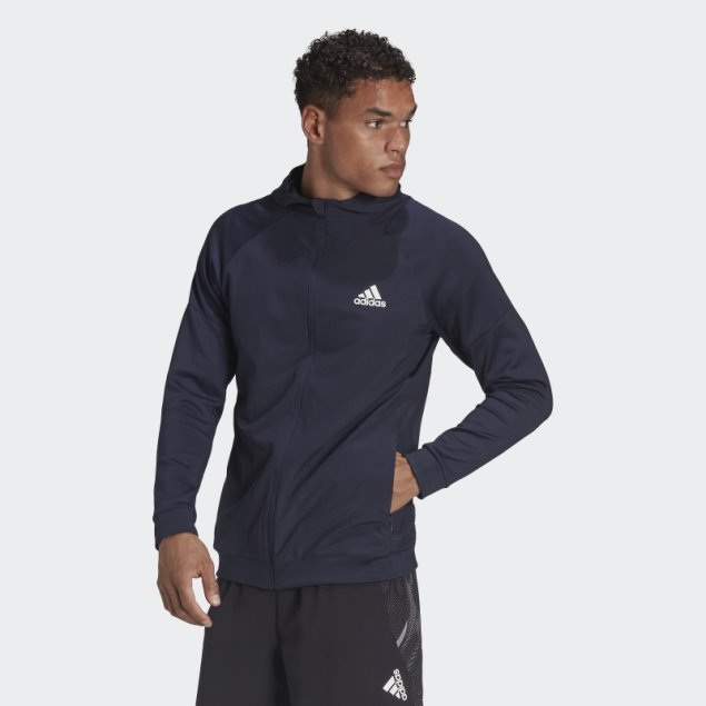 Sudadera Con Capucha Y Cremallera De Entrenamiento De Tinta Adidas