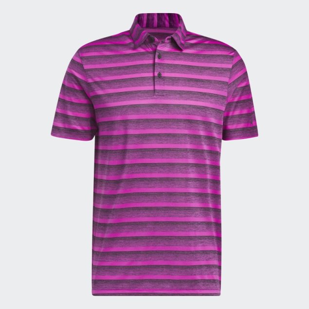 Polo De Rayas Bicolor Adidas Negro