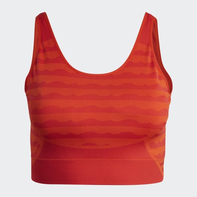 Sujetador Adidas Marimekko Aeroknit Light-support (talla Grande) Naranja