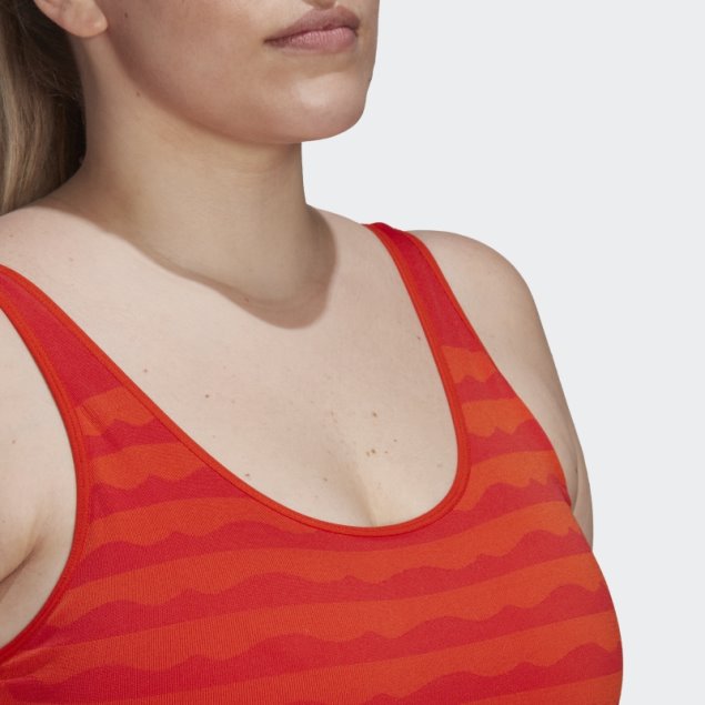 Sujetador Adidas Marimekko Aeroknit Light-support (talla Grande) Naranja